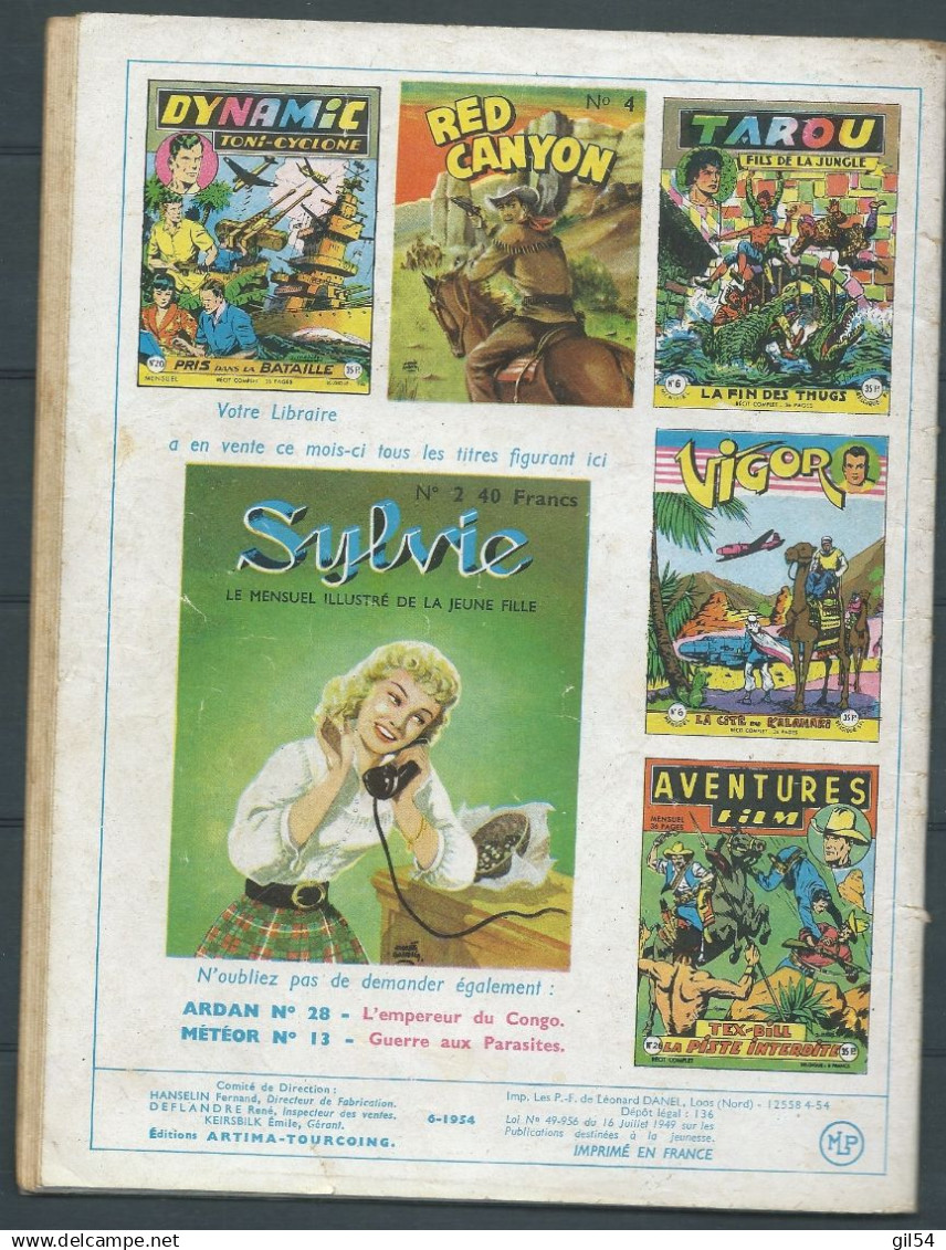 Audax (2e Série - Artima) (1952) 20. Bill Tornade - Alerte Au Pétrole Une BD De Dan, Bob  Chez Artima - 1954 CHA 0404 - Arédit & Artima