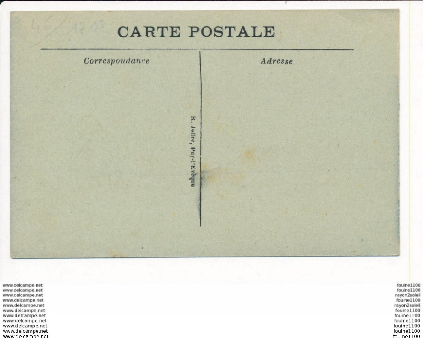 Carte Les ARQUES  Près  CAZALS   ( Recto Verso ) - Cazals