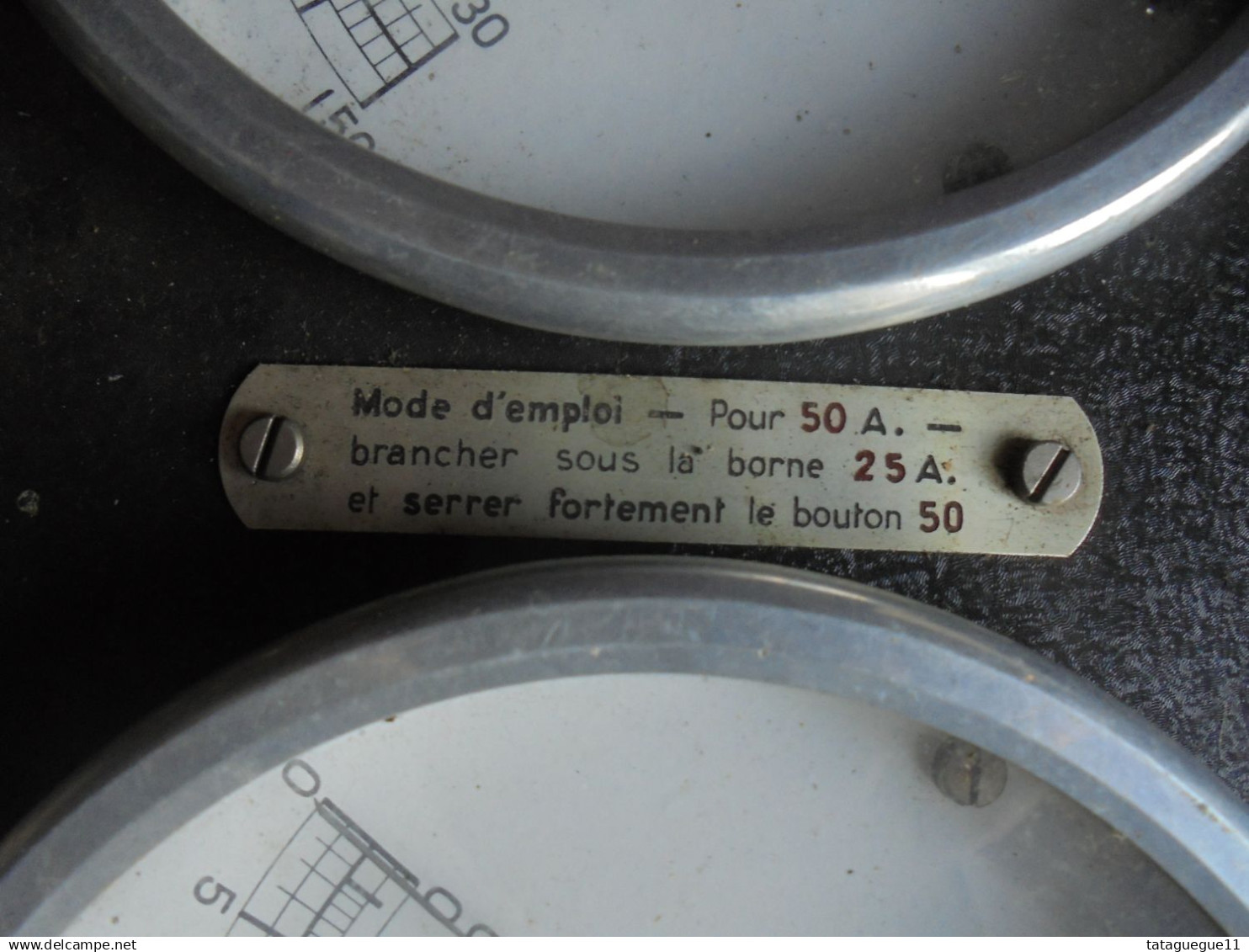 Ancien - Volts/Ampères mètre Chauvin Arnoux Paris