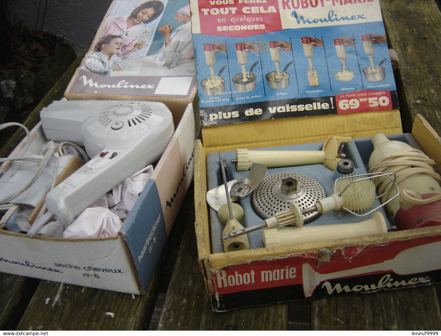 LOT 2 Coffrets SECHE CHEVEUX Et ROBOT MARIE Moulinex NON TESTES - Other Apparatus