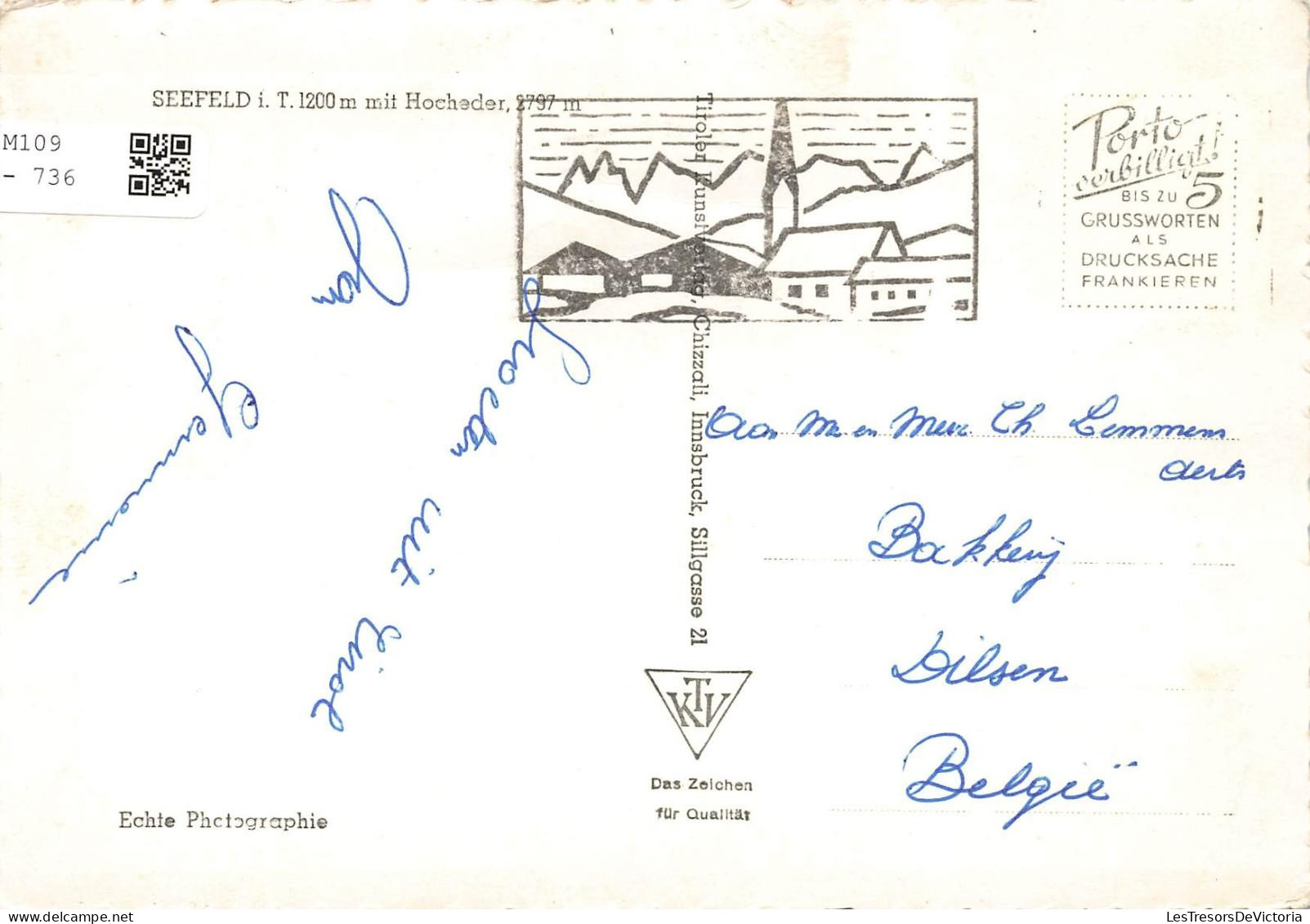 [-5%] AUTRICHE - Seefeld I T 1200 M Mit Hocheder, 2737 M - Vue Densemble - Carte Postale Ancienne - Seefeld