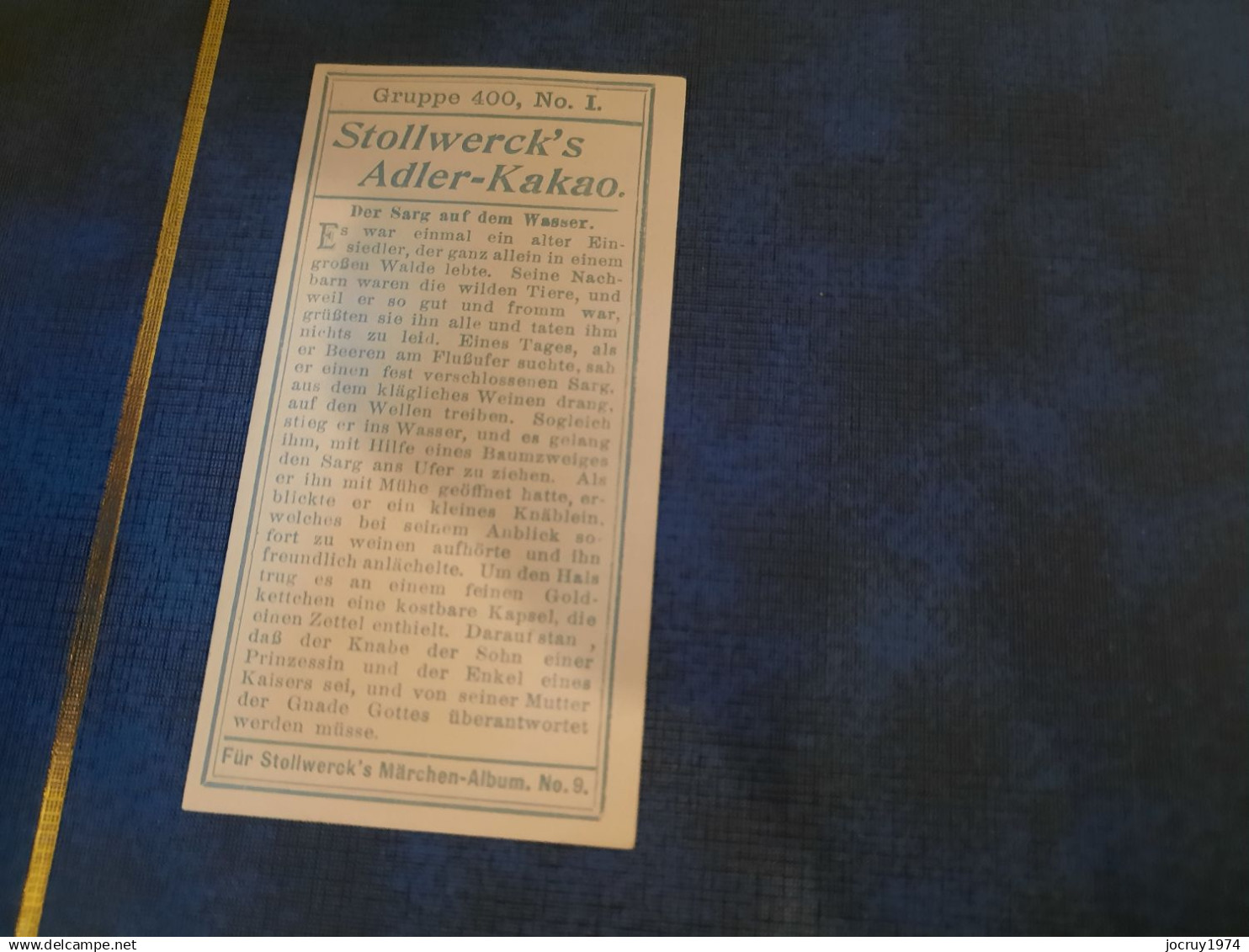 Chromo Stollwerck Gruppe 400 I - Stollwerck