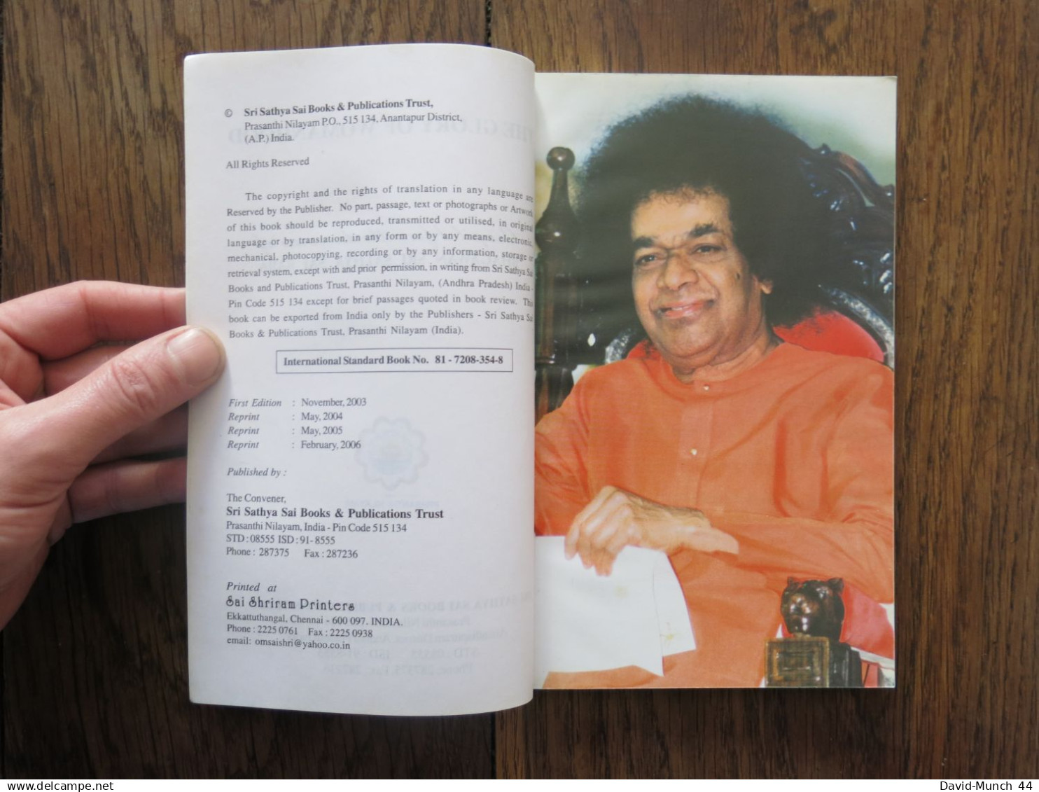 The Glory Of Womanhood (From Discourses Of Bhagawan Sri Sathya Sai Baba). BHAGAWAN SRI SATHYA SAI BABA. 2006. En Anglais - Spirituality