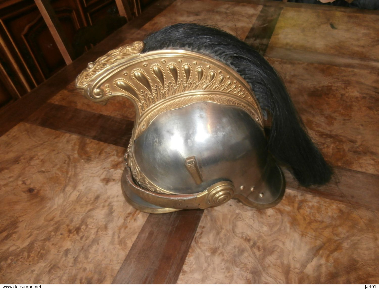 Casque de troupe de dragon modèle 1874.