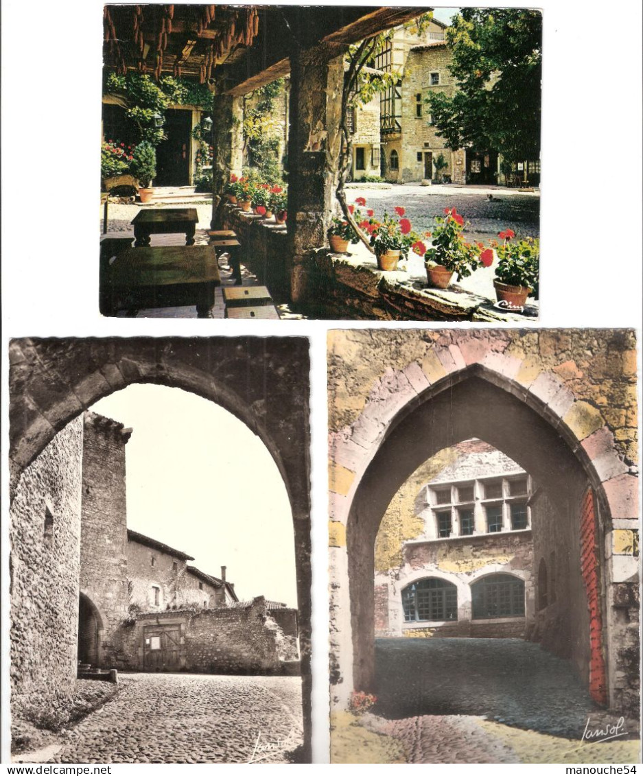 LOT DE 10 CPSM DE PEROUGES - Pérouges