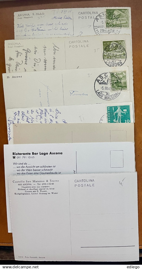 TI: 7 X ASCONA - Belles Cartes Anciennes - Ascona