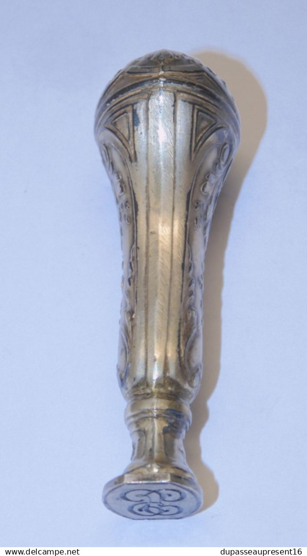 -JOLI ANCIEN SCEAU ARGENT Poinçon Minerve MONOGRAMME GL collection écriture   E