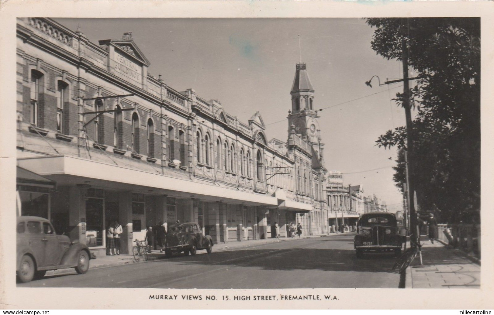 AUSTRALIA - Fremantle - High Street - Photo Postcard 1953 - Monde