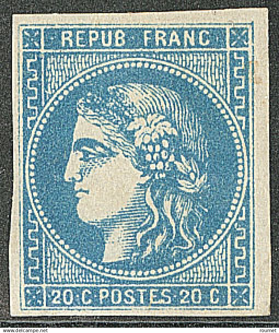 * No 46B, Bleu II. - TB. - R (Cote Yvert: 1950 €) - 1870 Emissione Di Bordeaux