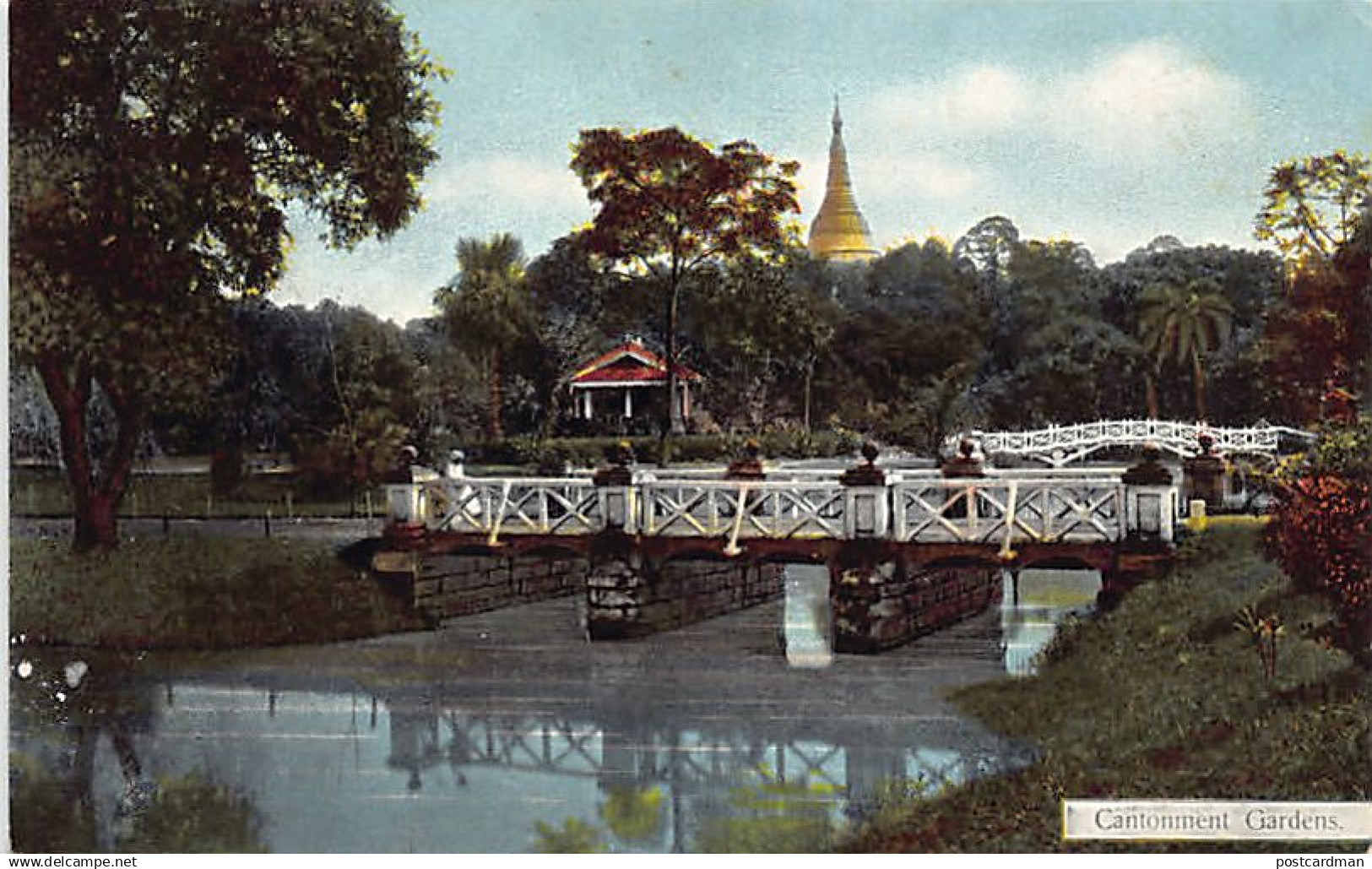 MYANMAR Burma - RANGOON - Cantonment Gardens - Publ. D.A. Ahuja 26 - Myanmar (Burma)