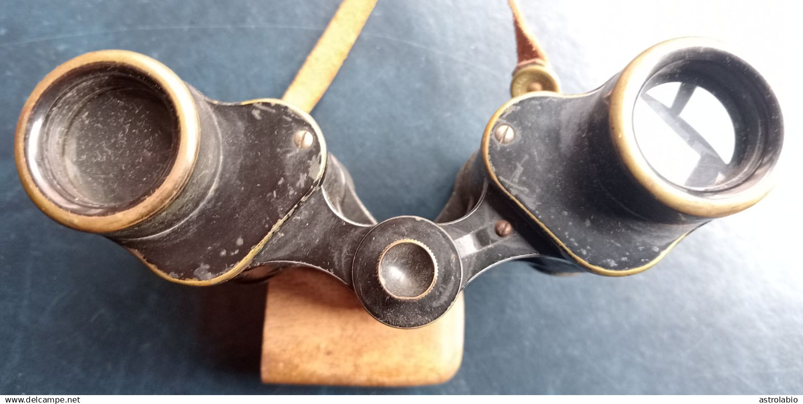 WWII German Binoculars Carl Zeiss Jena Telexem 6x30 w/case. Ancienne pair de jumelles avec étui en cuir. Voir 7 scan