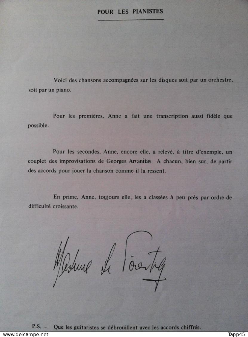 Recueille   Dédicacé  >19??  > De 10 Partissions > Le Forestier Maxime  > Réf: C 00 - Autographes