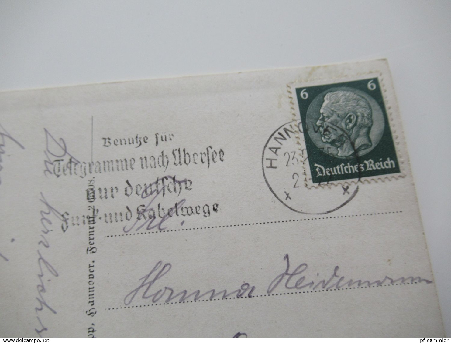 kleiner AK Posten Niedersachsen Hannover mit verschiedenen Motiven oder Hannover Stempel / 3. Reich 1930er Jahre