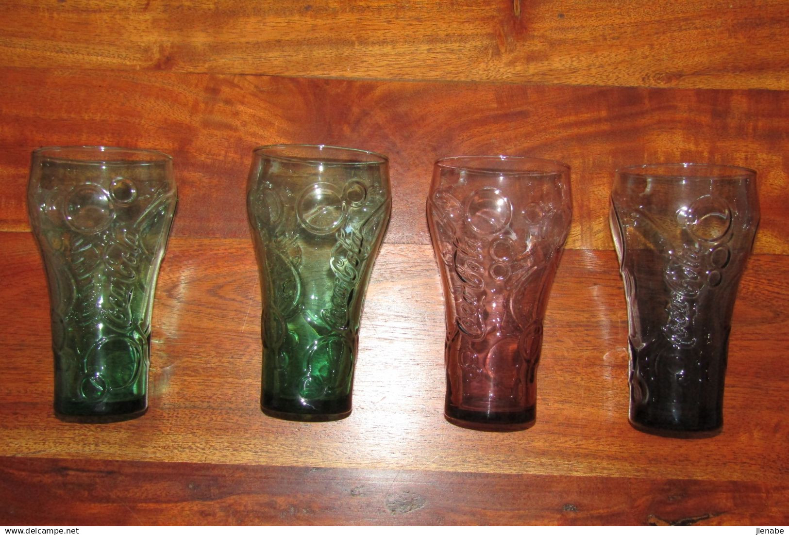 4 Verres Coca Colma Vintage - Becher, Tassen, Gläser