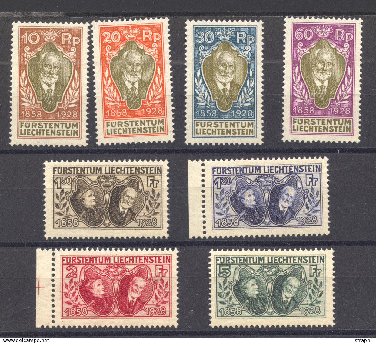 ** LIECHTENSTEIN - ** - N°82/89 - 8 T. - TB - Ungebraucht