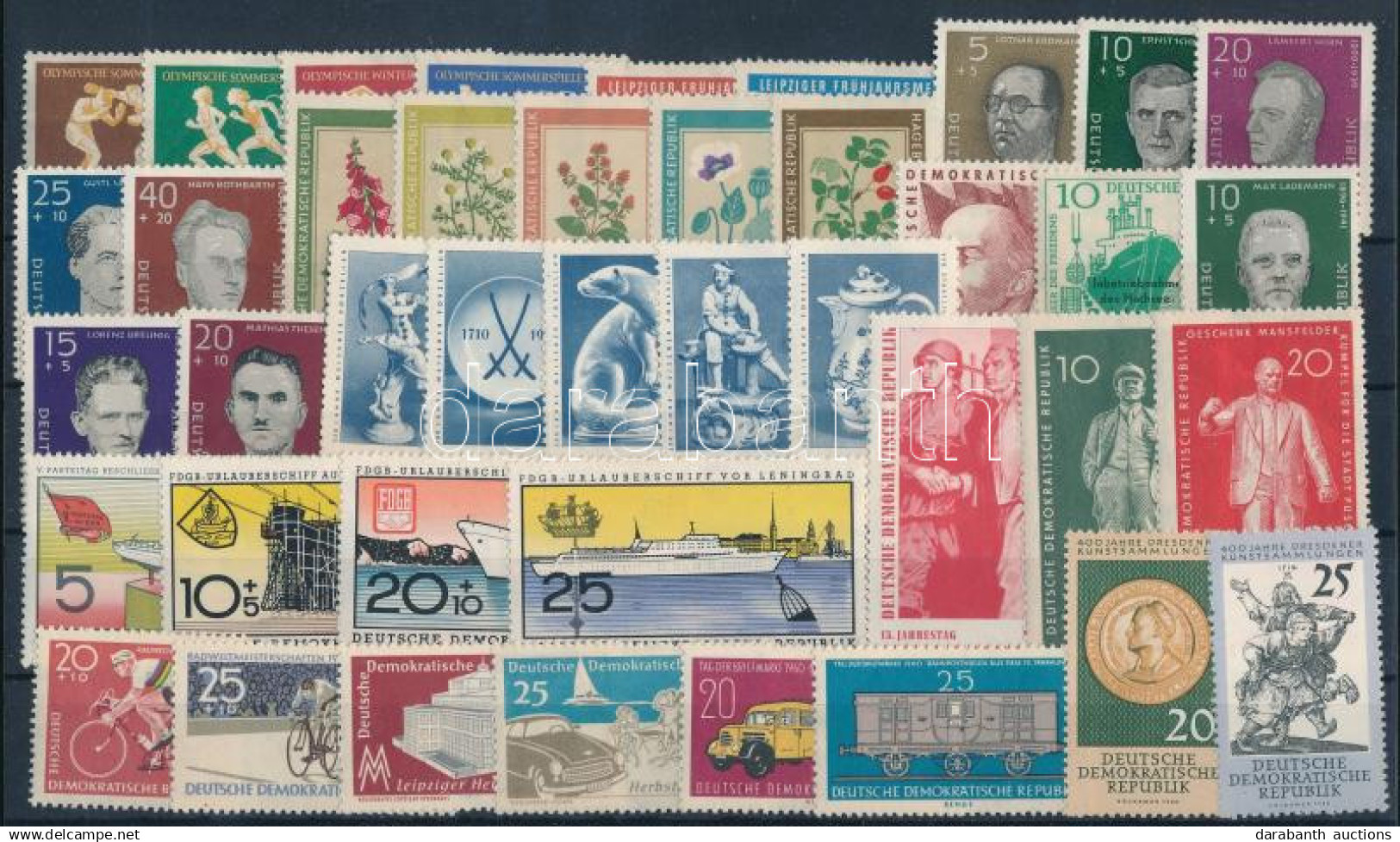 ** NDK 1960 41 Db Bélyeg Teljes Sorokkal - Sonstige & Ohne Zuordnung