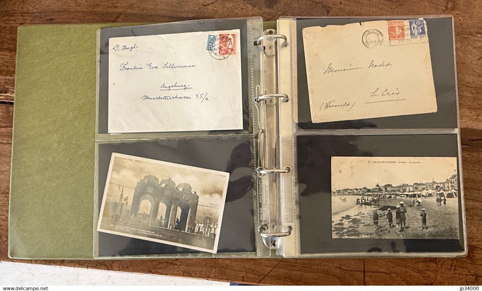 ALBUM Multi Collections+15 Feuillets Mobiles. Cp, Timbres, FDC, Lettres, Etc (fdc3) - Alben, Binder & Blätter