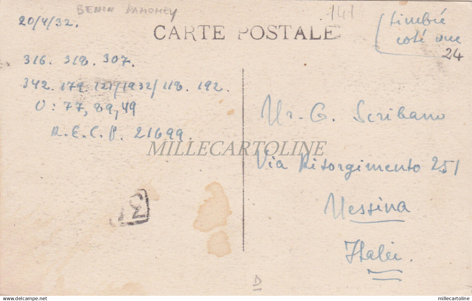 BENIN - Dahomey, Une Rue A Cotonou 1932 - Monde