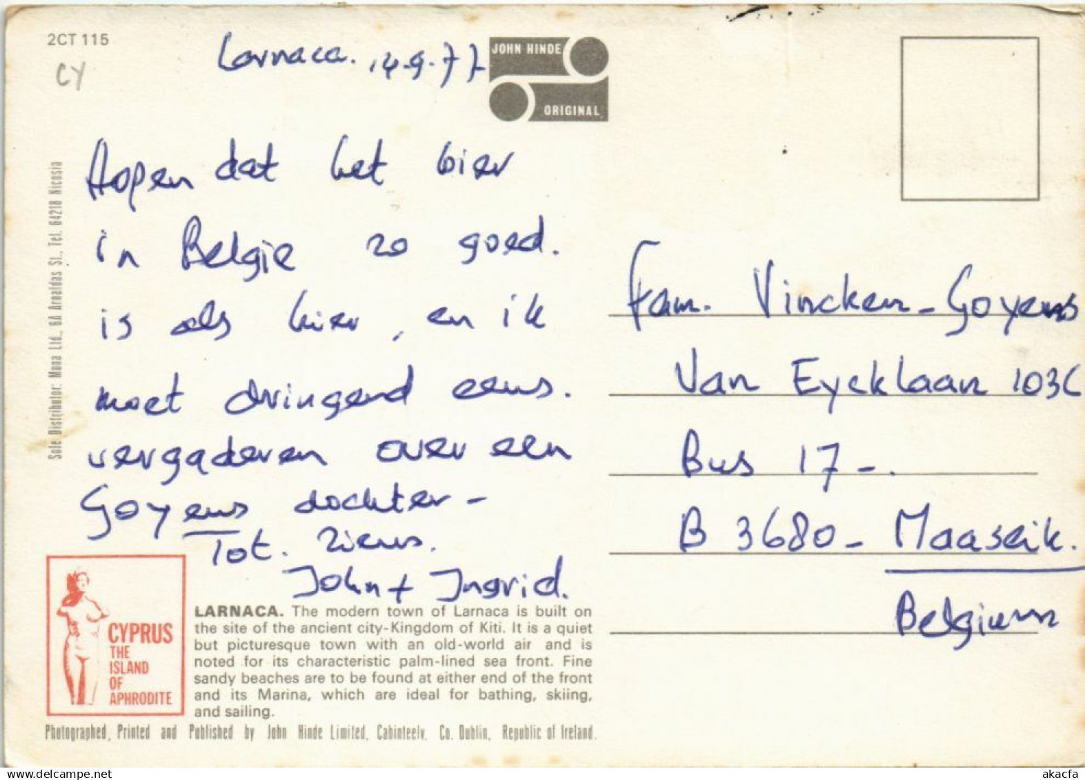 CPM AK CYPRUS Larnaca Seafront GREECE (1107373) - Zypern