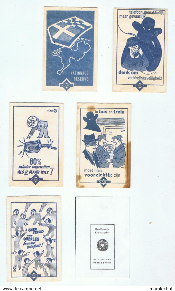HOLLANDE-SACHETS PORTEFEUILLE ANCIENS-2 SCANS- - Reclameservetten