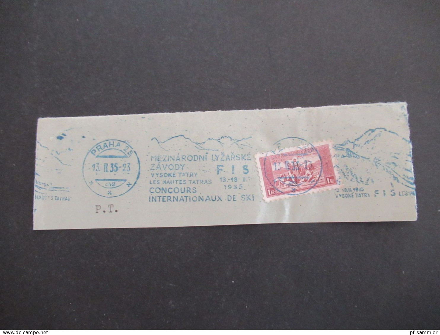 1930er Jahre CSR / Tschechoslowakei 32 Briefstücke Verschiedene Maschinenstempel / Werbestempel / Freistempel - Gebraucht