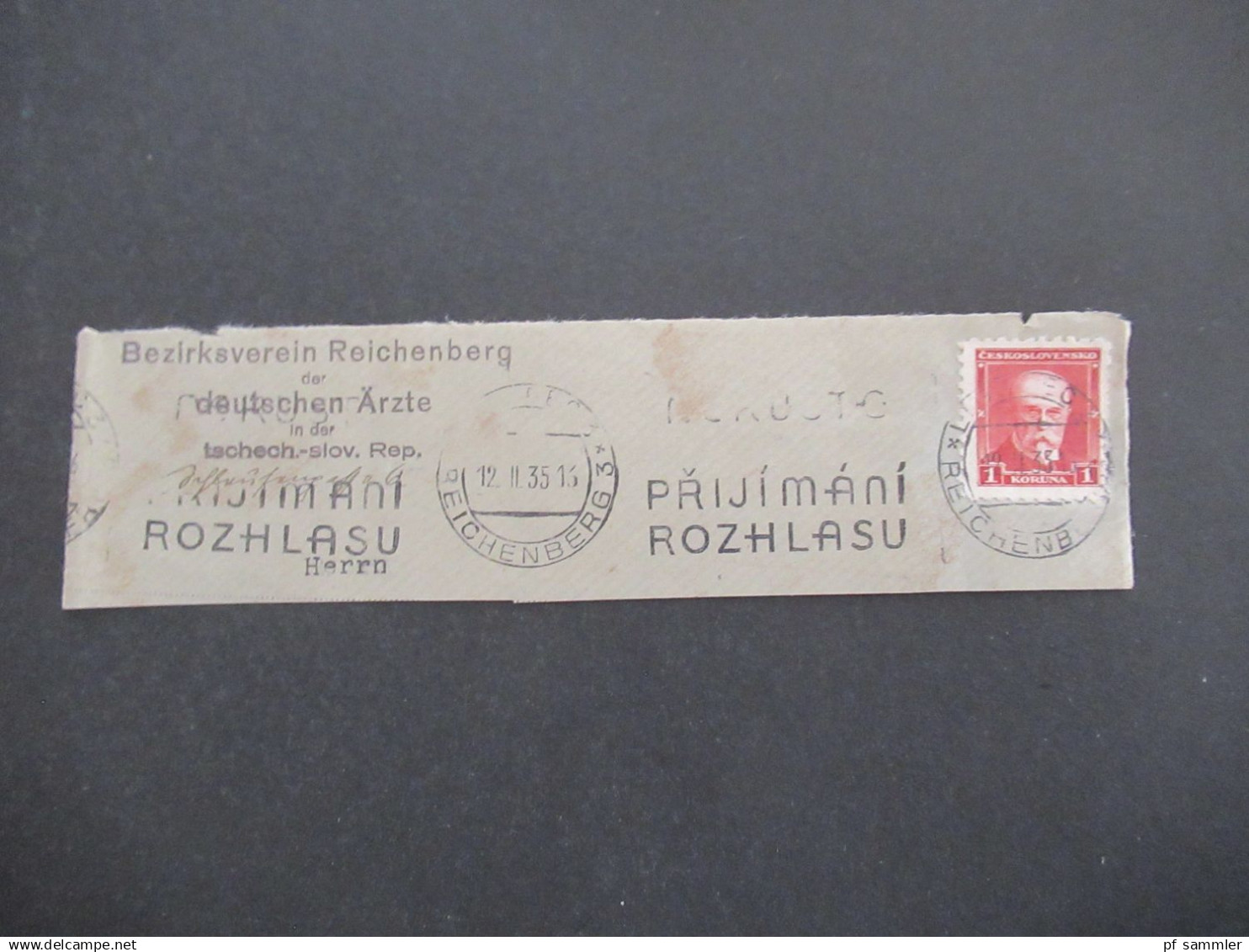 1930er Jahre CSR / Tschechoslowakei 32 Briefstücke verschiedene Maschinenstempel / Werbestempel / Freistempel