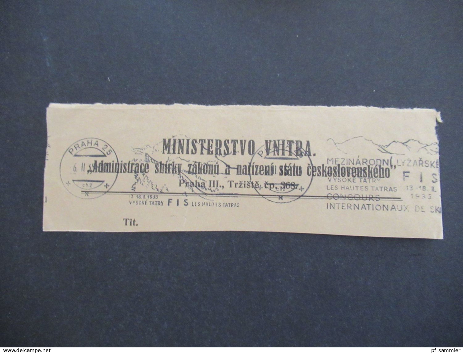 1930er Jahre CSR / Tschechoslowakei 32 Briefstücke verschiedene Maschinenstempel / Werbestempel / Freistempel
