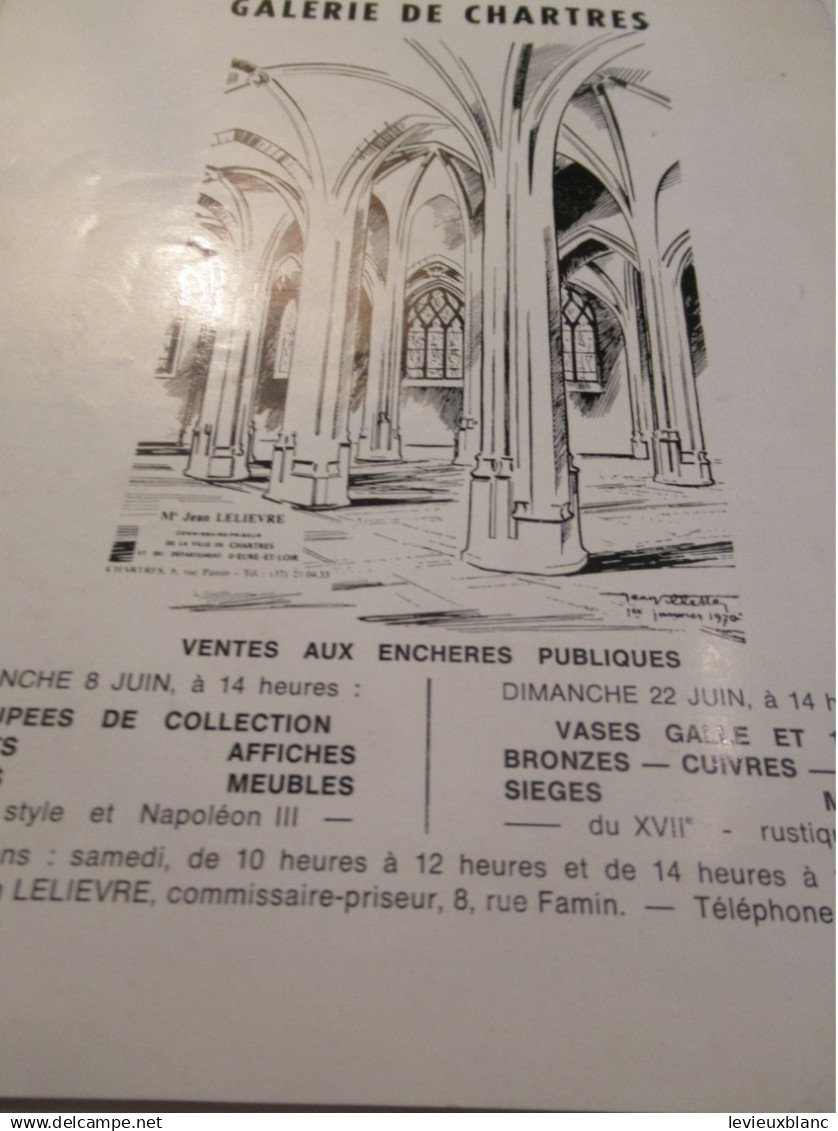 Livret de programme /Concours International de Musique/ CHARTRES /Noblet -Leblanc/ 1975        PROG395