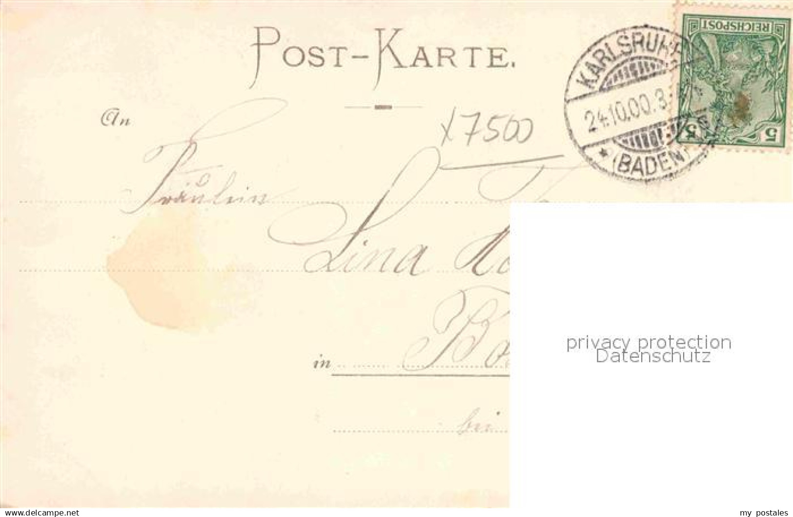 42671798 Karlsruhe Baden Portal Hauptpost Karlsruhe - Karlsruhe