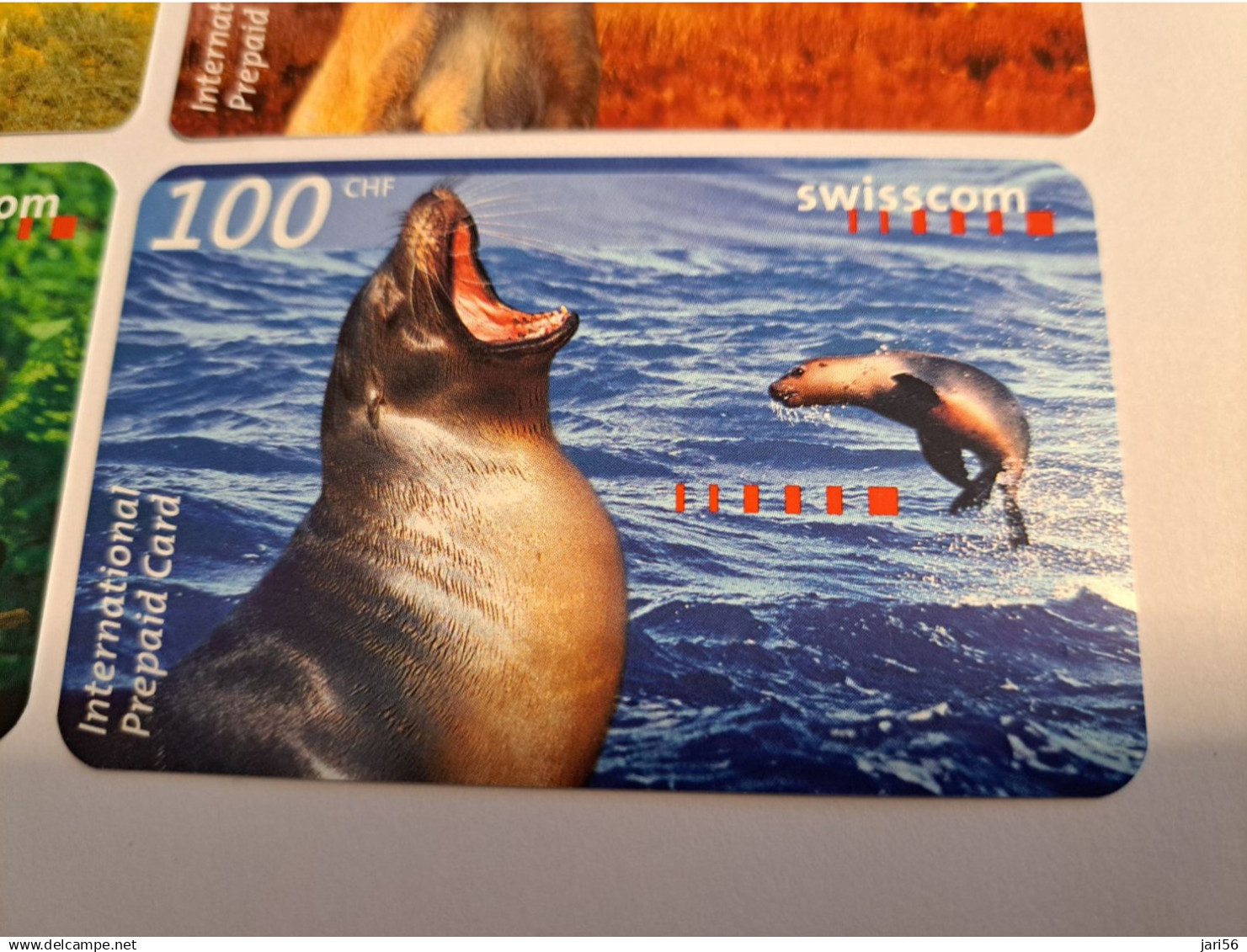 ZWITSERLAND / 4 CARDS ANIMALS/ CAMEL/KANGEROE/TOEKAN/SEA LION / CHF 10,20,50.100. / VERY/FINE USED CARDS **19524 ** - Schweiz