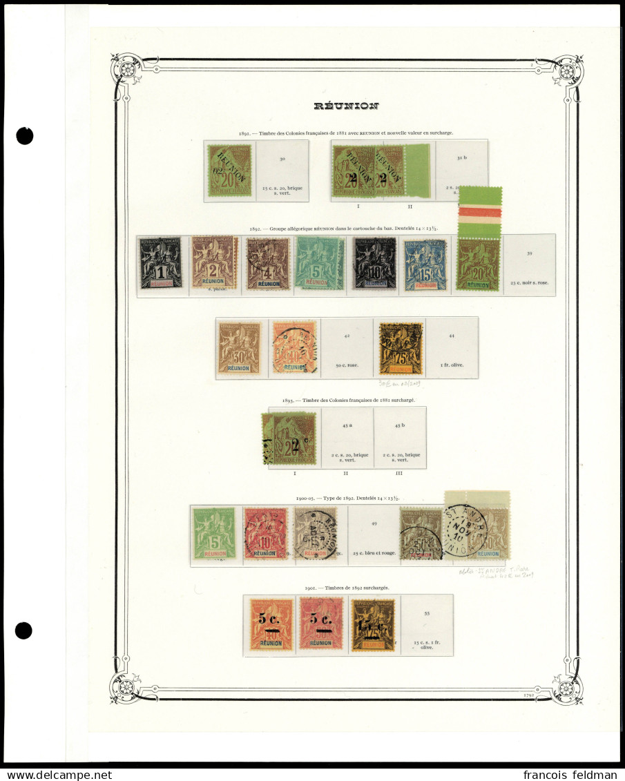 Collection Entre 1a Et 54 **, *, OBL, Belle Qualité Dans L'ensemble, S/feuilles Yvert Avec Pochettes - Photo WEB - Other & Unclassified