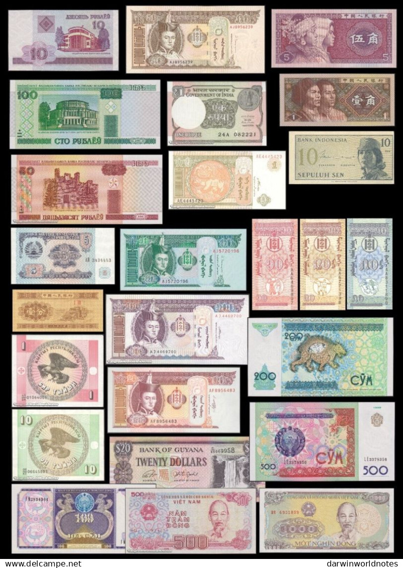 50 World UNC Different Banknotes - FREE East Caribbean 2$ 2023  FREE SHIPPING More Lots In Our Stock (50-1000 Different) - Collections & Lots
