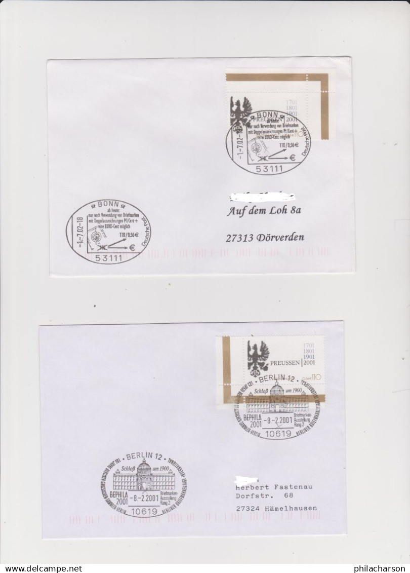 25002  Lettres Affanchies Avec Timbre N°1994 Aigle Armoriale - Brieven En Documenten