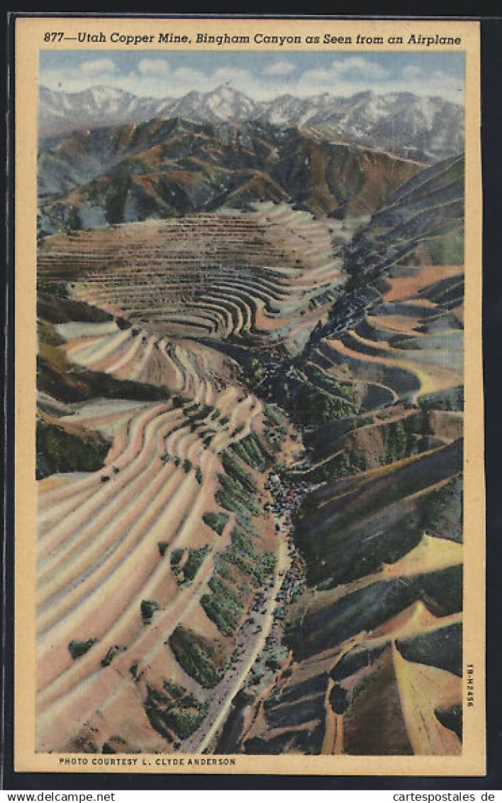AK Bingham Canyon, UT, Utah Copper Mine As Seen From An Airplane  - Autres & Non Classés