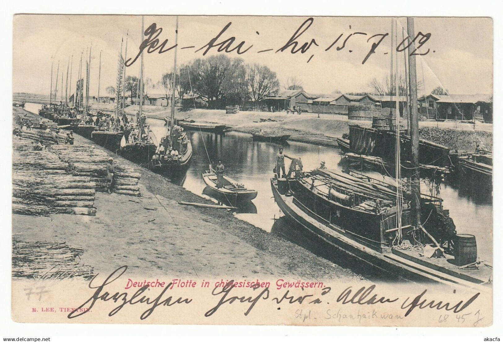 CHINA 1902 Cover PC SCHAUHAIKWAN Deutsche Post To WolfenButtel Germany (c067) - Brieven En Documenten