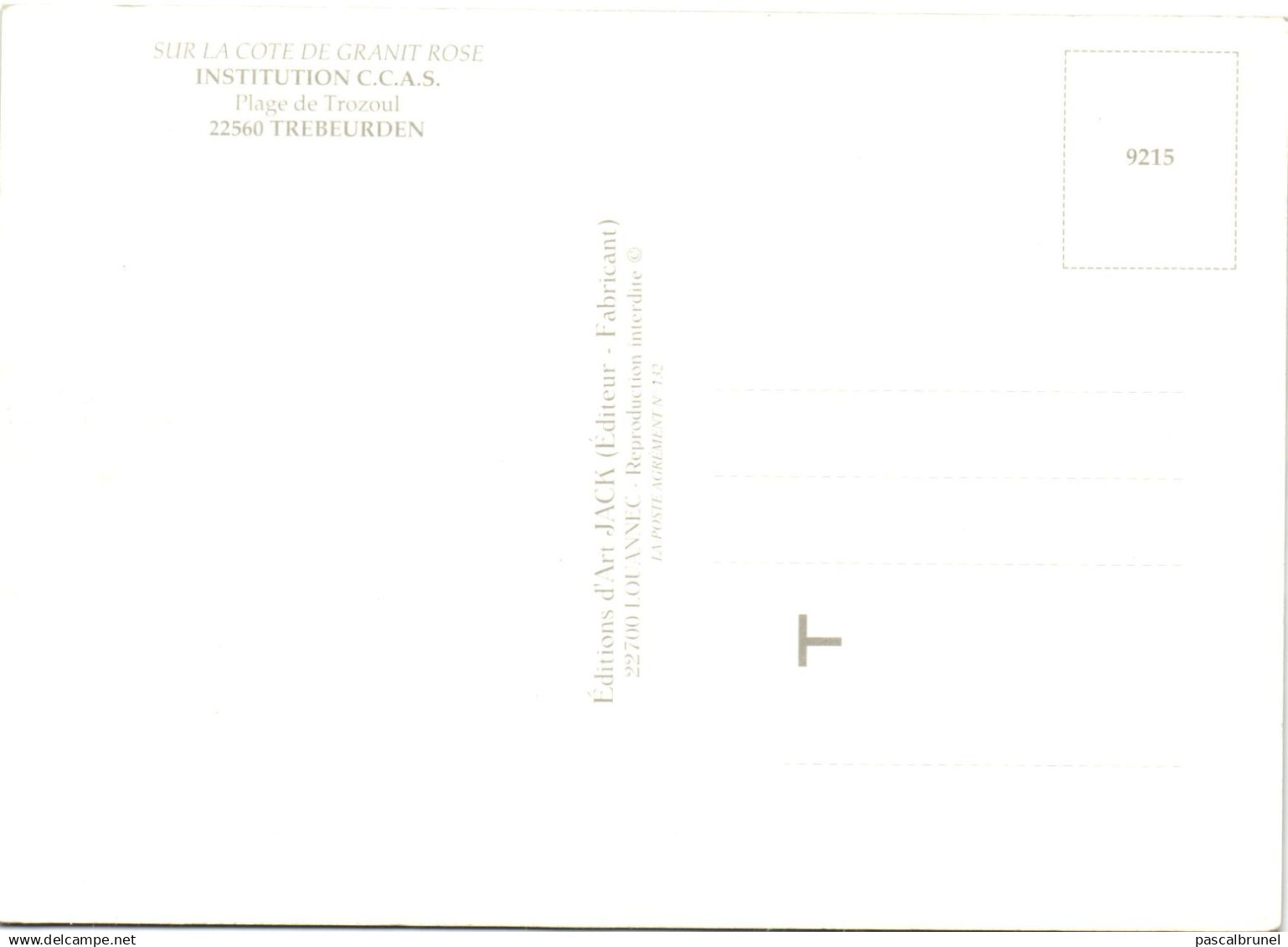 TREBEURDEN - INSTITUTION C.C.A.S. - Trébeurden