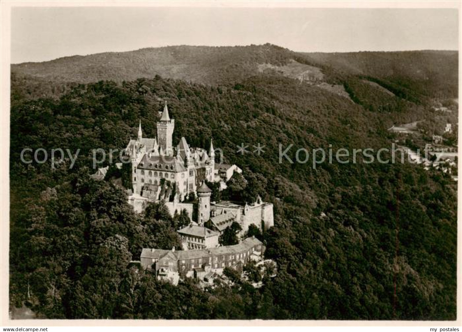 Wernigerode Harz Schloss Wernigerode Fliegeraufnahme - Wernigerode