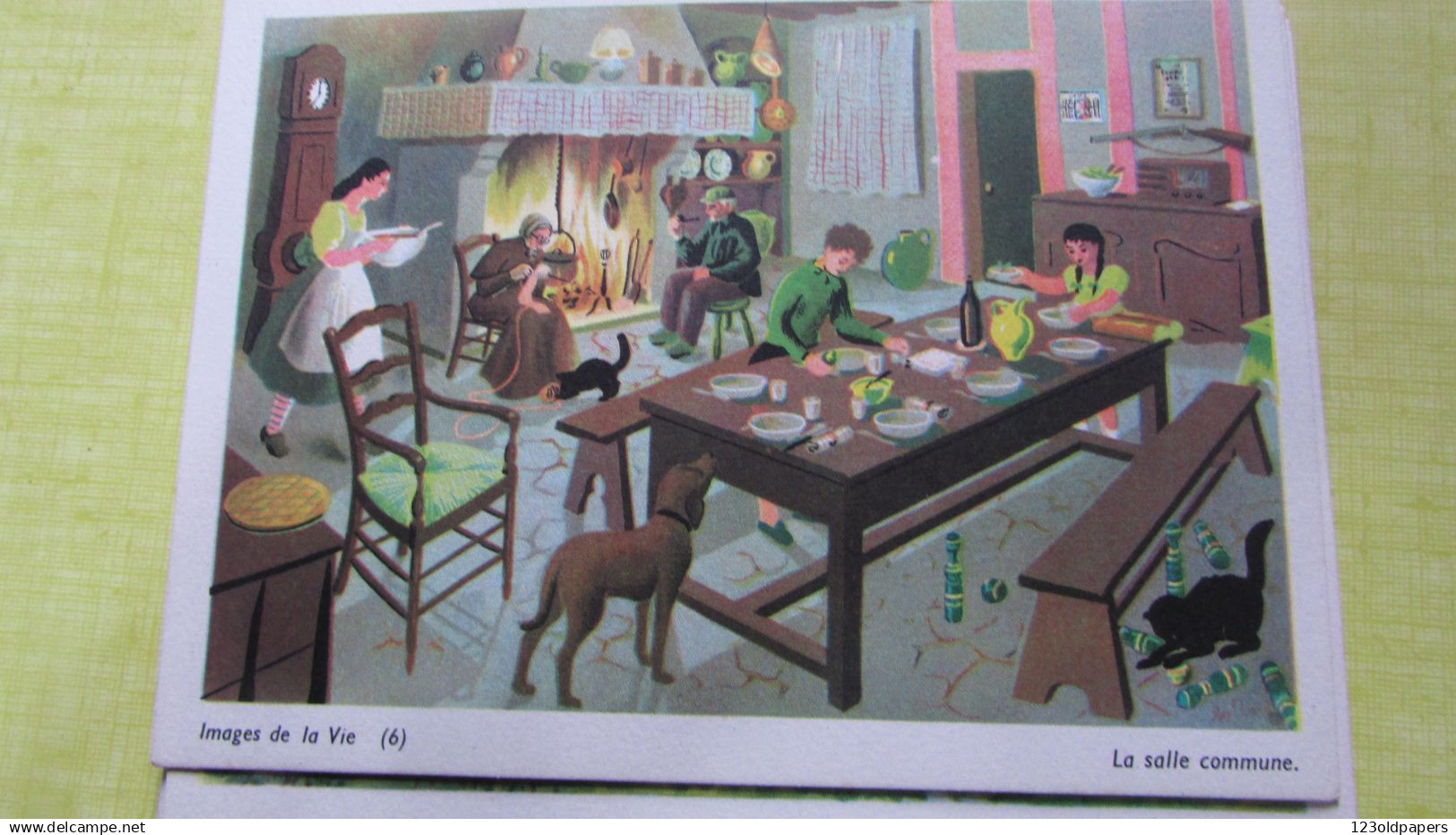 ILLUSTRE HELENE POIRIE LN 20 COMPOSITIONS IMAGES DE LA VIE EN POCHETTE TBE COMPLET SCOLAIRE IMAGE