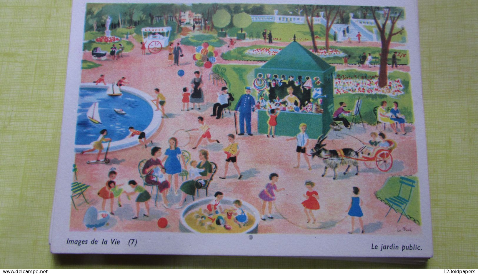 ILLUSTRE HELENE POIRIE LN 20 COMPOSITIONS IMAGES DE LA VIE EN POCHETTE TBE COMPLET SCOLAIRE IMAGE