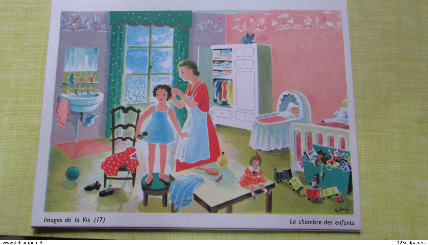 ILLUSTRE HELENE POIRIE LN 20 COMPOSITIONS IMAGES DE LA VIE EN POCHETTE TBE COMPLET SCOLAIRE IMAGE