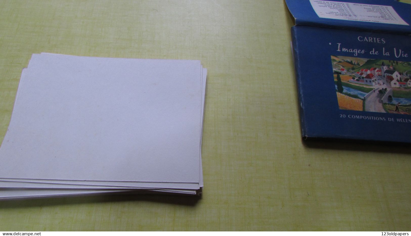 ILLUSTRE HELENE POIRIE LN 20 COMPOSITIONS IMAGES DE LA VIE EN POCHETTE TBE COMPLET SCOLAIRE IMAGE