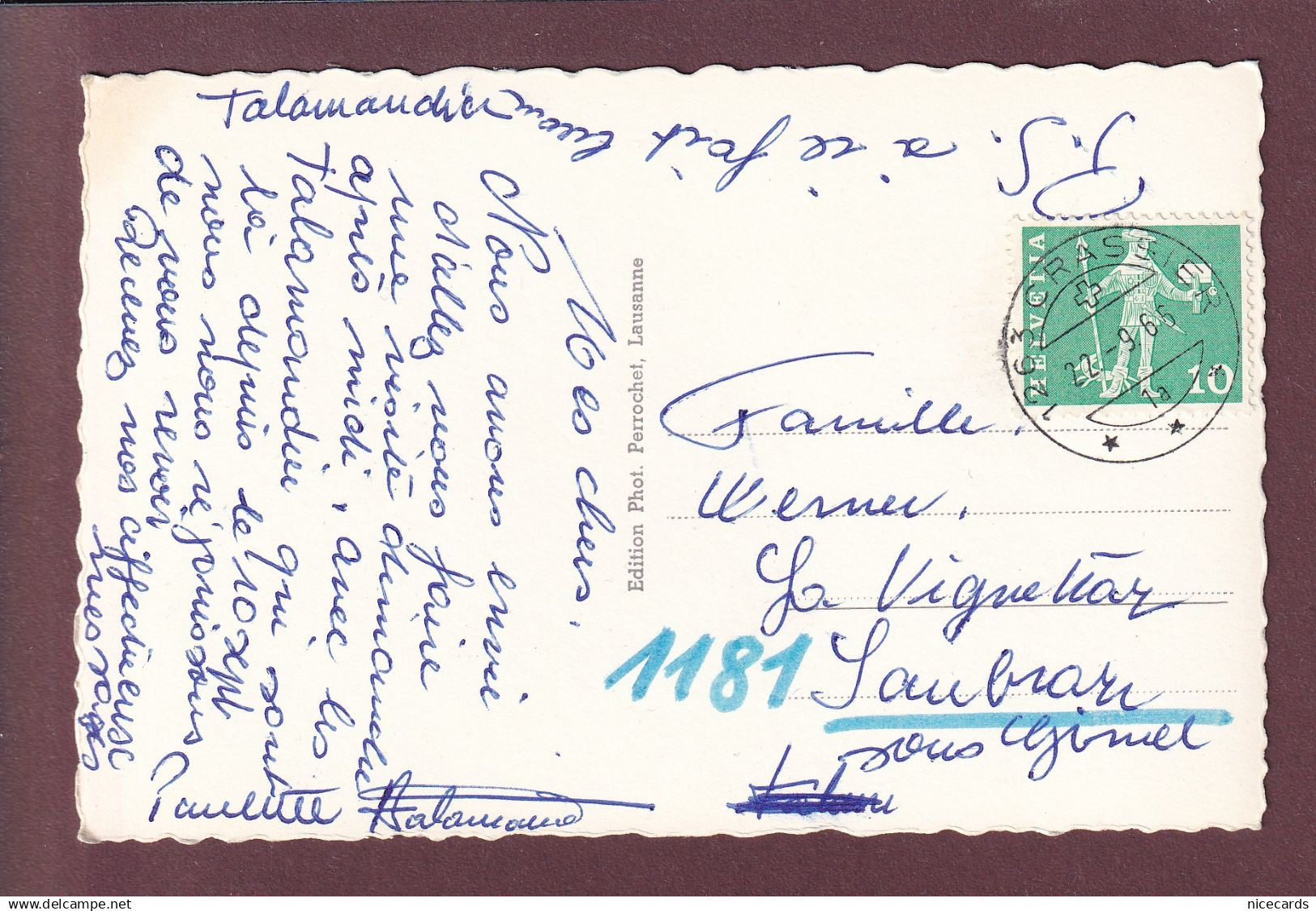 CRASSIER - Eglise - Fiat Service - 1966 - Crassier