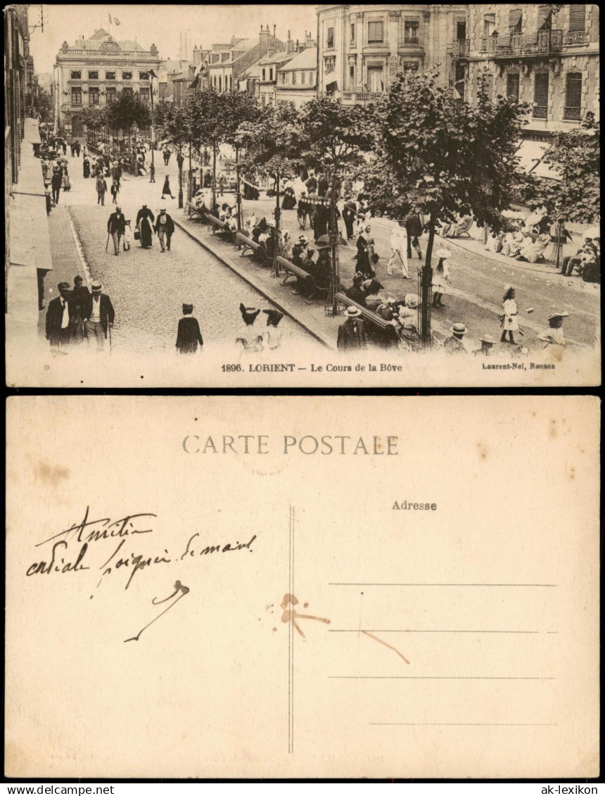 CPA Lorient Lorient (An Oriant) LORIENT - Le Cours De La Bove 1910 - Lorient
