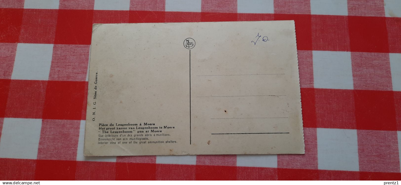 Postkaart : Moere (tegen Gistel) :  Kanon : Leugenboom (1914-1918) - Gistel