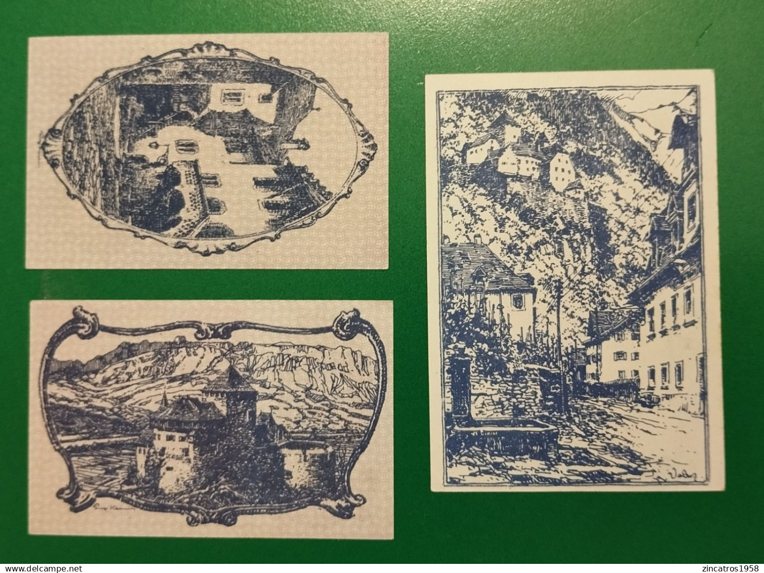 Liechtenstein / Complete Set 10 + 20 + 50 Heller 1920 UNCIRCULATED ++ Pick 1+2+3 + Occasion++ - Liechtenstein