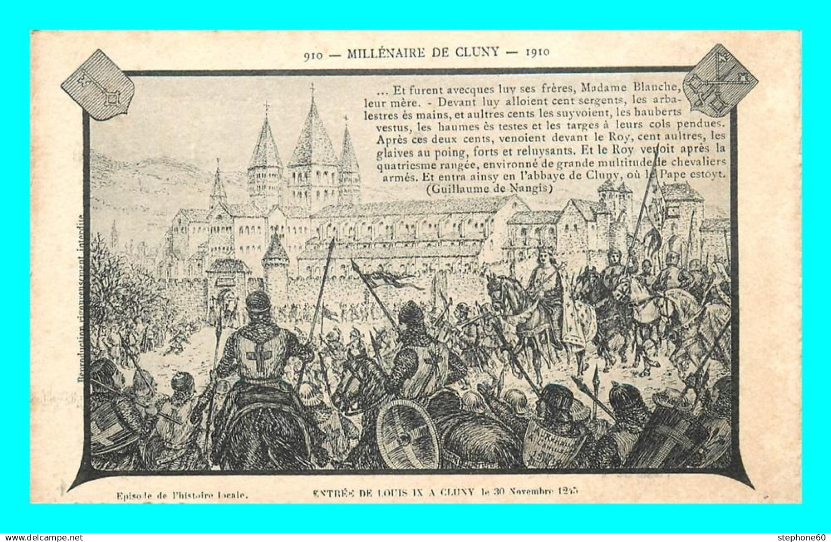 A884 / 461 71 - CLUNY EntrÃ©e De Louis IX Ã  Cluny - MillÃ©naire De Cluny - Cluny