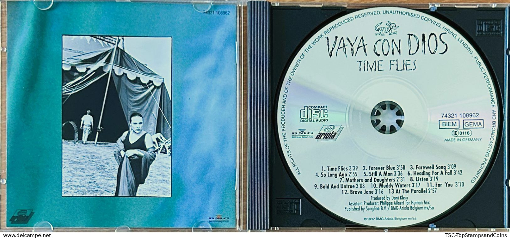 CDPOP008 - Vaya Con Dios - Time Flies - 1992 - CD - Disco & Pop