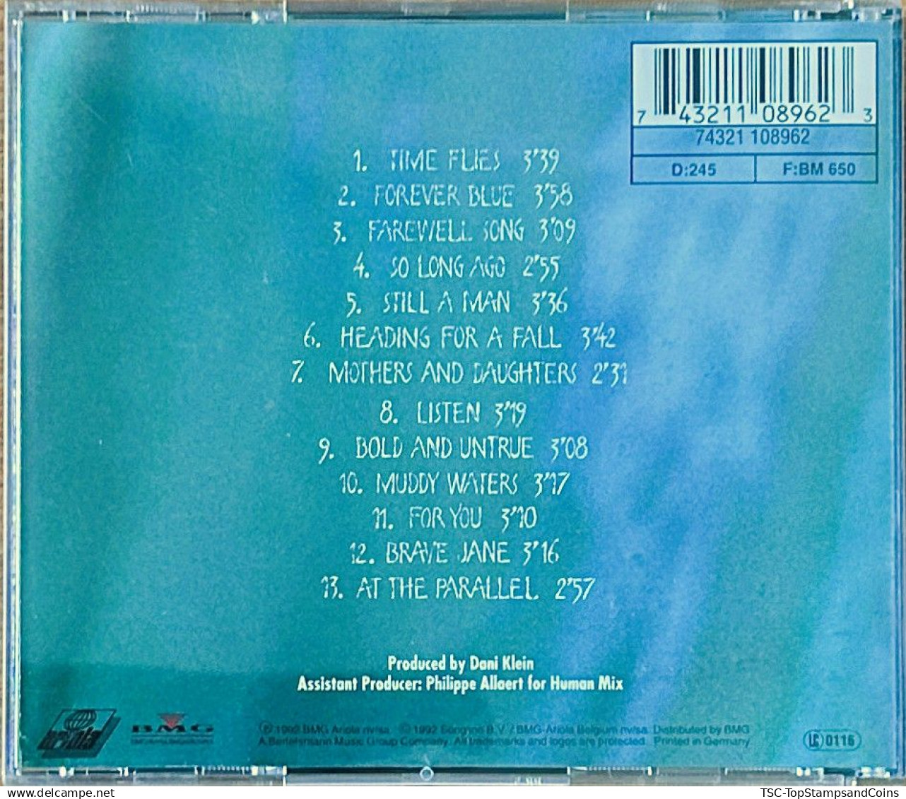 CDPOP008 - Vaya Con Dios - Time Flies - 1992 - CD - Disco & Pop