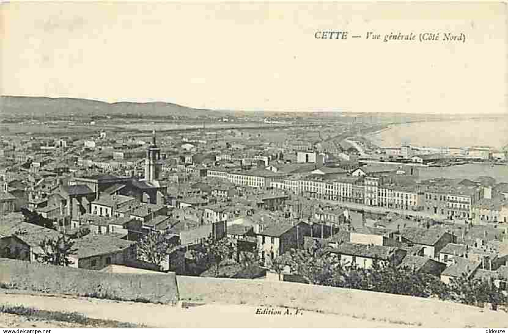 34 - Sète - Cette - Vue Générale Coté Nord - CPA - Voir Scans Recto-Verso - Sete (Cette)