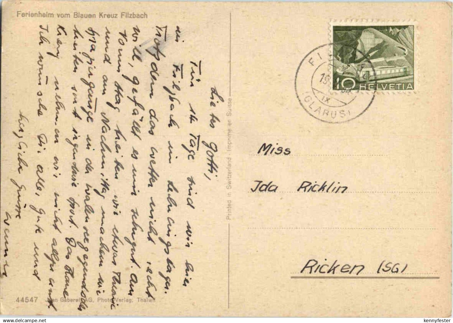 Filzbach - Ferienheim Vom Blauen Kreuz - Filzbach